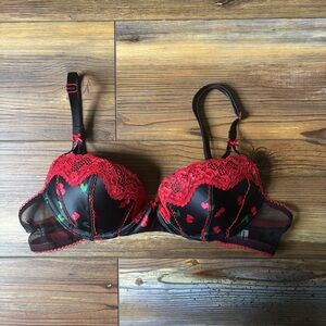 Victoria's Secret Cherries Lace Bra